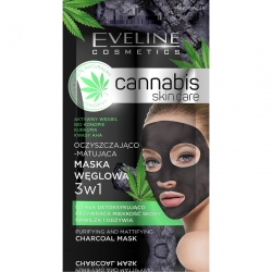 Purifying & Mattifying Charcoal Mask 3-in-1 – Eveline Cannabis Skin Care