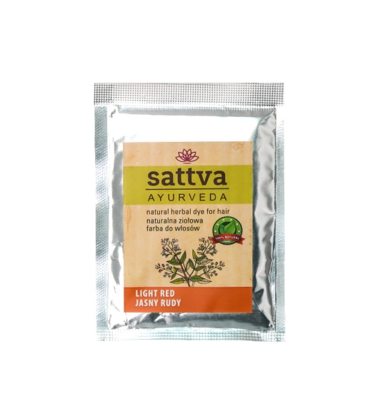 Henna Jasny Rudy, Naturalna Ziołowa Farba do Włosów, Sattva, 10g