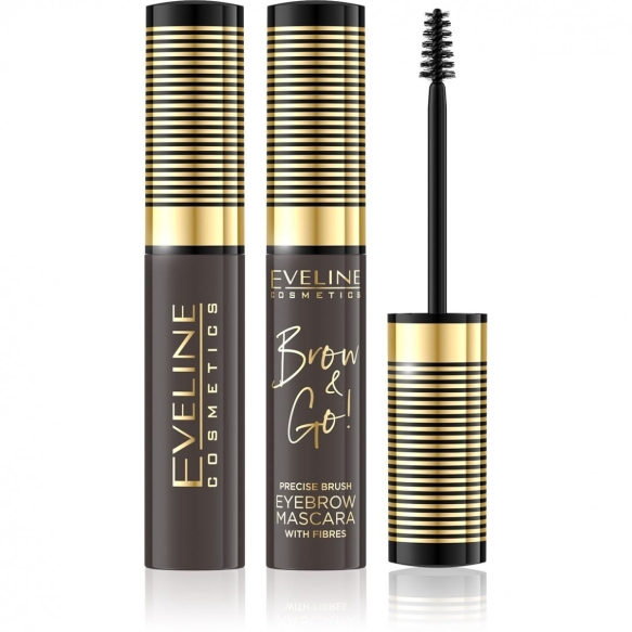 Eveline Brow &amp; Go Tusz do stylizacji brwi nr 02 Dark  6ml