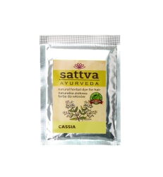 Henna Cassia, Naturalna Ziołowa Farba do Włosów, Sattva, 10g