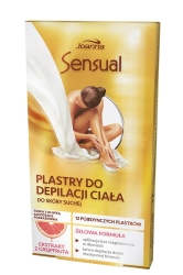 Joanna Sensual Plastry do depilacji ciała Grejpfrut - skóra sucha  1op.-12szt