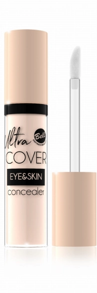 Bell Korektor intensywnie kryjący w płynie Ultra Cover Eye &amp; Skin nr 01 Light Ivory  5g