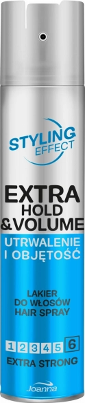Joanna Styling Effect Lakier do włosów Utrwalenie i Objętość  extra strong 250ml