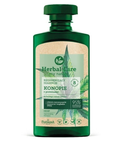 Farmona Herbal Care Regenerujący Szampon do włosów Konopie z proteinami  330ml