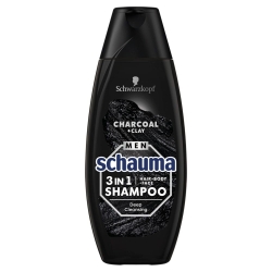Schwarzkopf  Schauma Men Szampon oczyszczający 3w1 Charcoal  400ml