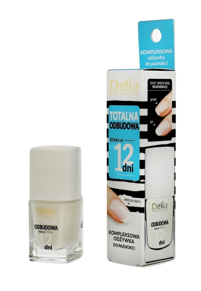 Delia Cosmetics Odżywka do paznokci TOTALNA ODBUDOWA, efekt w 12 dni, 11ml
