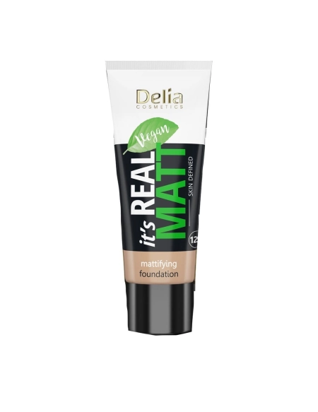 Delia Cosmetics It`s Real Matt Podkład matujący odżywczo-nawilżający nr 103 Warm Beige 30ml