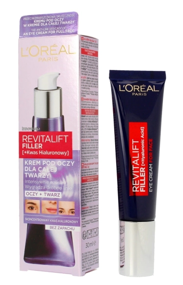Loreal REVITALIFT FILLER Krem pod oczy i dla całej twarzy 30ml