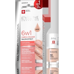 Eveline Nail Therapy Odżywka do paznokci nadająca kolor 6w1 NUDE  5ml