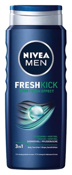 Nivea Men Żel pod prysznic 3in1 Fresh Kick  400ml