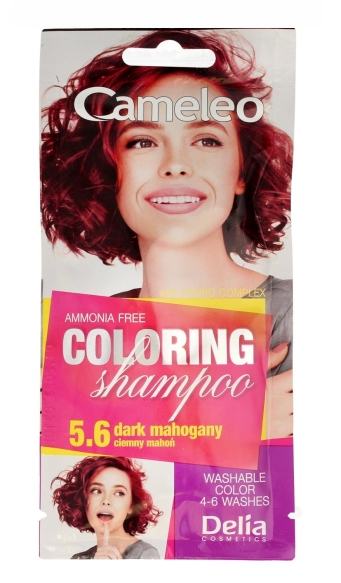 Delia Cosmetics Cameleo Szampon koloryzujący nr 5.6 Ciemny Mahoń  1szt