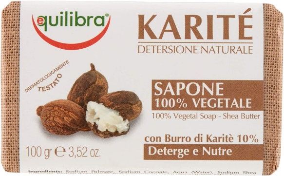 Mydło z Masłem Shea, Equilibra, 100g