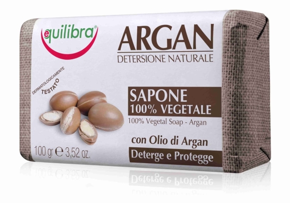 Arganowe Mydło 100% Roślinne, Equilibra, 100g