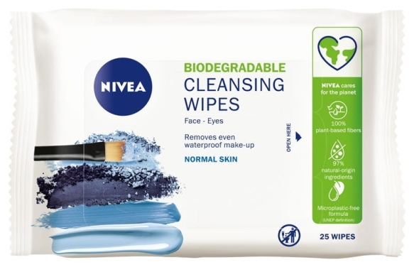 Nivea Biodegradowalne Chusteczki do demakijażu 3w1 - cera normalna 1op.-25szt