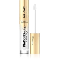 Блеск для губ с гиалуроновой кислотой Eveline Diamond Glow Lip Luminizer 01 Transparent Top Coat