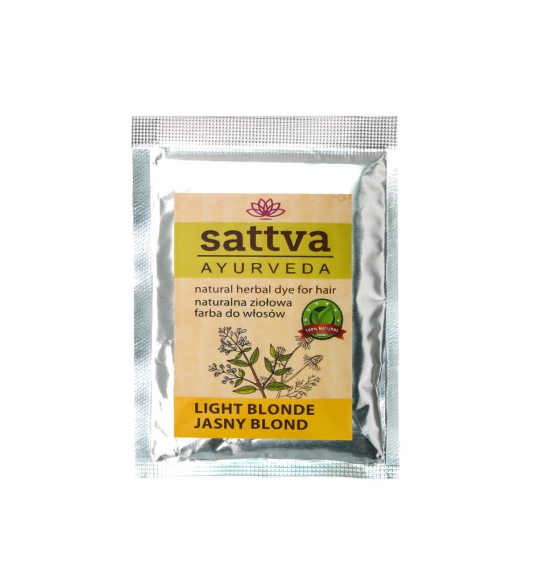 Henna Jasny Blond, Ziołowa Farba do Włosów, Sattva, 10g