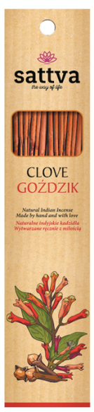 Goździk Kadzidełka Naturalne Sattva Incense, 30g