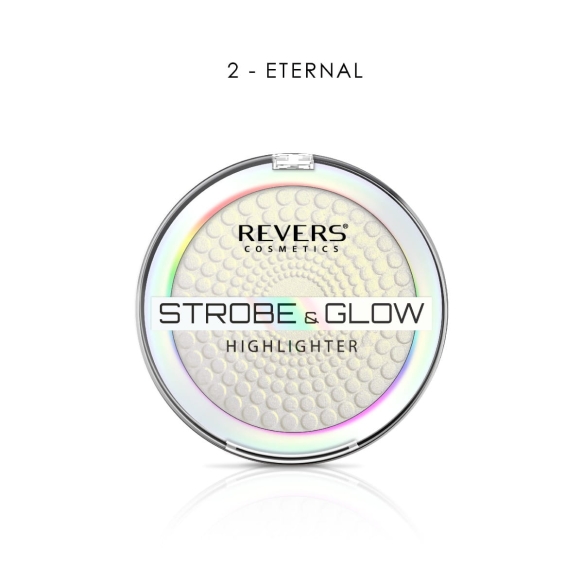 REVERS Puder rozświetlający STROBE &amp; GLOW HIGHLIGHTER  02 Eternal 8 g