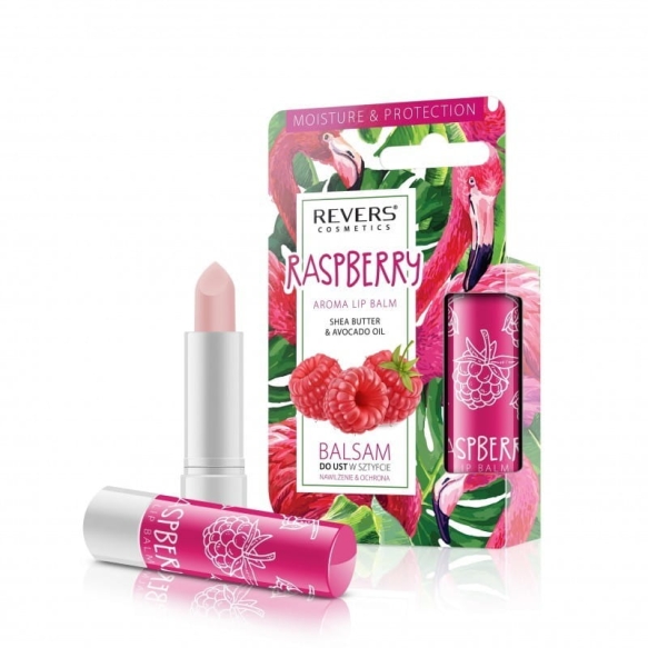 REVERS Balsam do ust w sztyfcie nawilżenie &amp; ochrona - Raspberry 4g