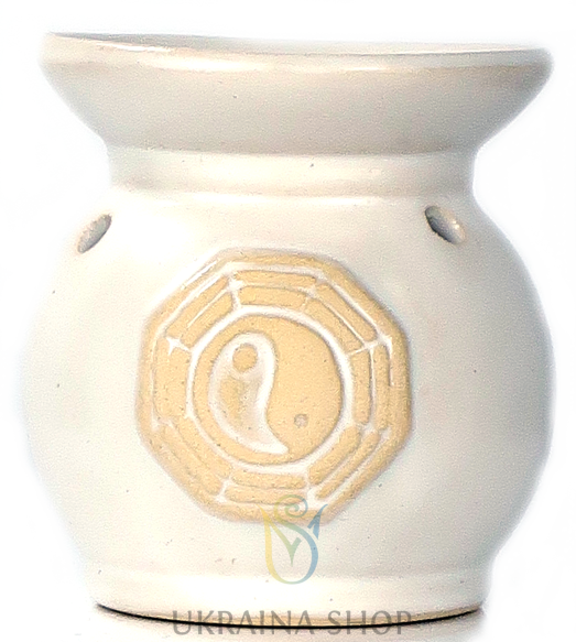 Kominek Ceramiczny Yin Yang Biały
