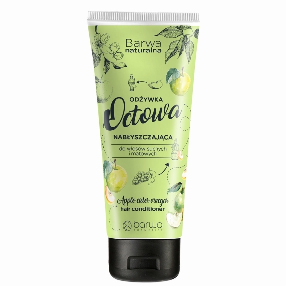 BARWA Naturalna Octowa Odżywka nabłyszczająca do włosów suchych i matowych 200ml