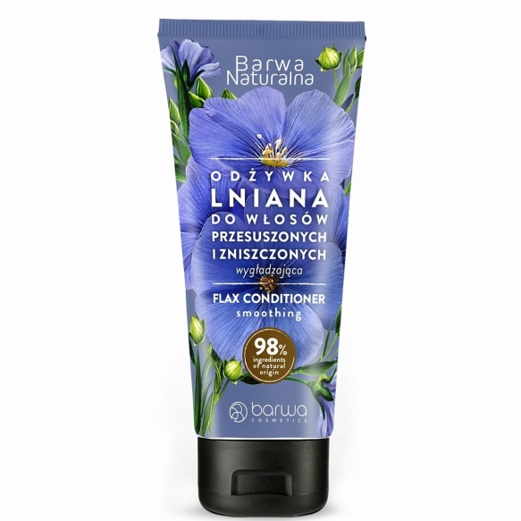 BARWA Naturalna Lniana Odżywka wygładzająca do włosów przesuszonych i zniszczonych 200ml