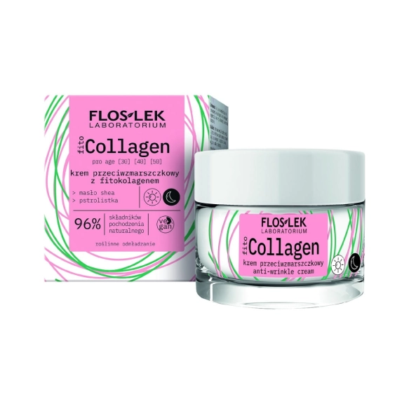 Floslek fitoCOLLAGEN pro age Krem przeciwzmarszczkowy z fitokolagenem na dzień i na noc 50 ml