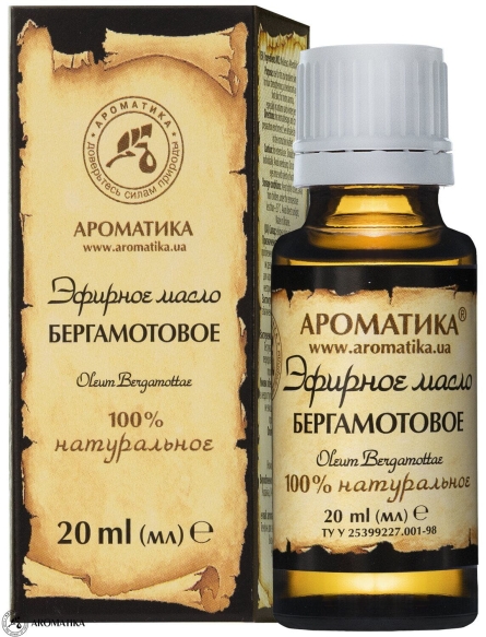 Olejek Bergamotowy, Bergamotka, 100% Naturalny, Aromatika 5 ml