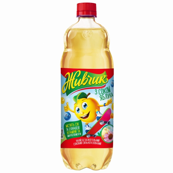 Napój gazowany “Żywczyk z sokiem jabłkowym”, 1 litr