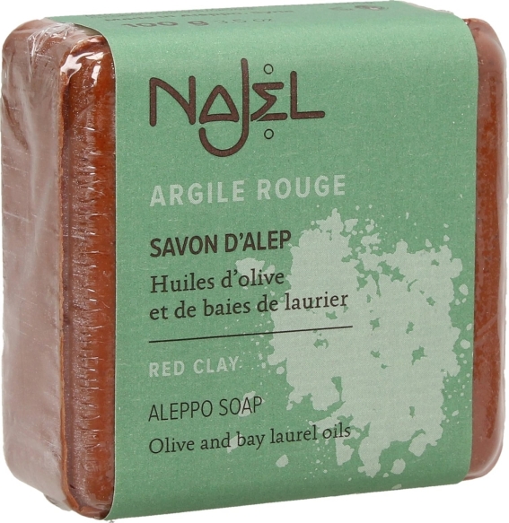Mydło Aleppo z Czerwoną Glinką Najel, 100g