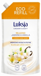 Luksja Creamy & Soft Relaksujące Kremowe Mydło w płynie Jaśmin i Wanilia 900ml - zapas