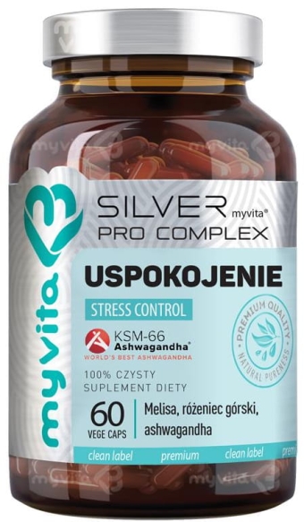 USPOKOJENIE Stress Control Silver Pro Complex, MyVita 60 kapsułek