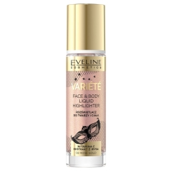 Жидкий хайлайтер для лица и тела Eveline Variete - 02 Rose Gold