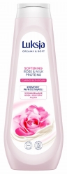 Luksja Creamy & Soft Kremowy Płyn do kąpieli - Wygładzające Róża i Proteiny Mleka 900ml