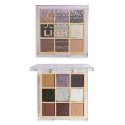 Makeup Revolution Ultimate Lights Paletka cieni do powiek (9) - Feathered Smoke 1op.