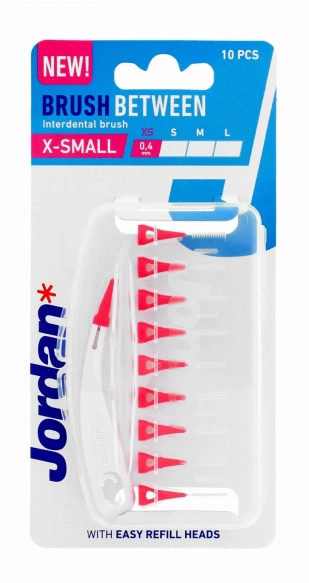 JORDAN Czyściki do przestrzeni międzyzębowych - XS (x-small) 0.4mm  1op.-10szt