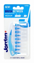 JORDAN Czyściki do przestrzeni międzyzębowych - M (medium) 0.6mm  1op.-10szt