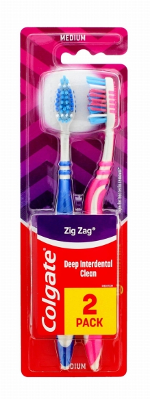 Colgate Szczoteczka do zębów Zig Zag - medium 1szt (mix kolorów)