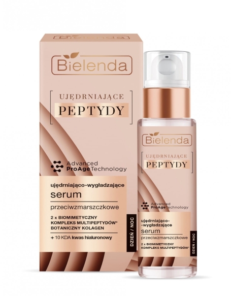 Bielenda Ujędrniające Peptydy Ujędniająco-Wygładzające Serum przeciwzmarszczkowe na dzień i noc 30ml