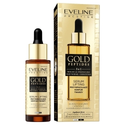 Serum Lifting przywracające kontur twarzy, EVELINE Gold Peptides 3w1