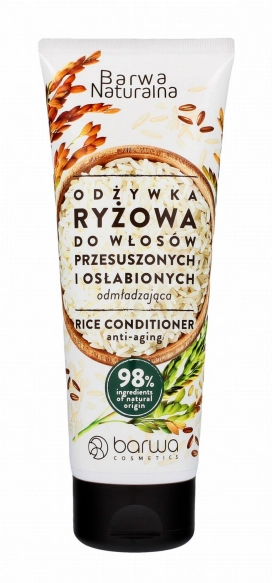 BARWA Naturalna Ryżowa Odżywka odmładzająca do włosów przesuszonych i osłabionych  200ml