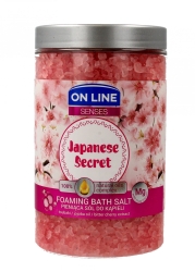 Pieniąca Sól do kąpieli Japanese Secret, On Line Senses, 480ml