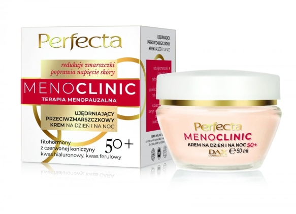 PERFECTA Menoclinic Ujędrniający Krem przeciwzmarszczkowy 50+ na dzień i noc 50ml