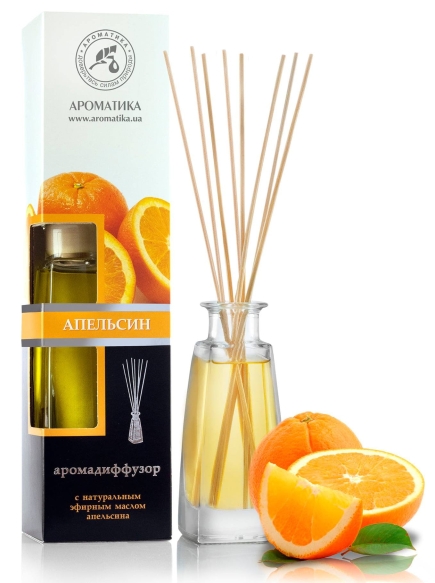 Pomarańcza Dyfuzor Zapachu, Aromadyfuzor, Zawiera 100% Naturalny Olejek
