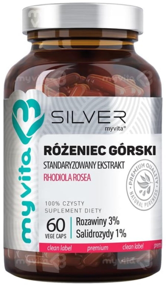 Różeniec Górski 100% SILVER PURE, Myvita 60 kapsułek
