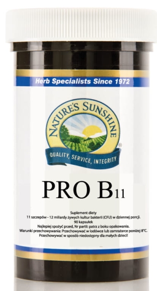 Pro B11 Bakterie Probiotyczne, Nature's Sunshine, 90 kapsułek