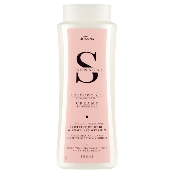 JOANNA Sensual Kremowy Żel pod prysznic Proteiny Jedwabiu &amp; Kompleks Witamin 500ml