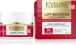 EVELINE Lift Booster Collagen 50+ Silnie ujędrniający Krem-Wypełniacz zmarszczek na dzień i noc 50ml