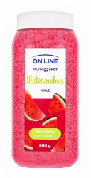 Sól do kąpieli Fruity Shot Arbuz, On LINE, 800g