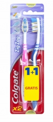 Colgate Szczoteczka Zig Zag Plus średnia - mix kolorów 1+1 Gratis